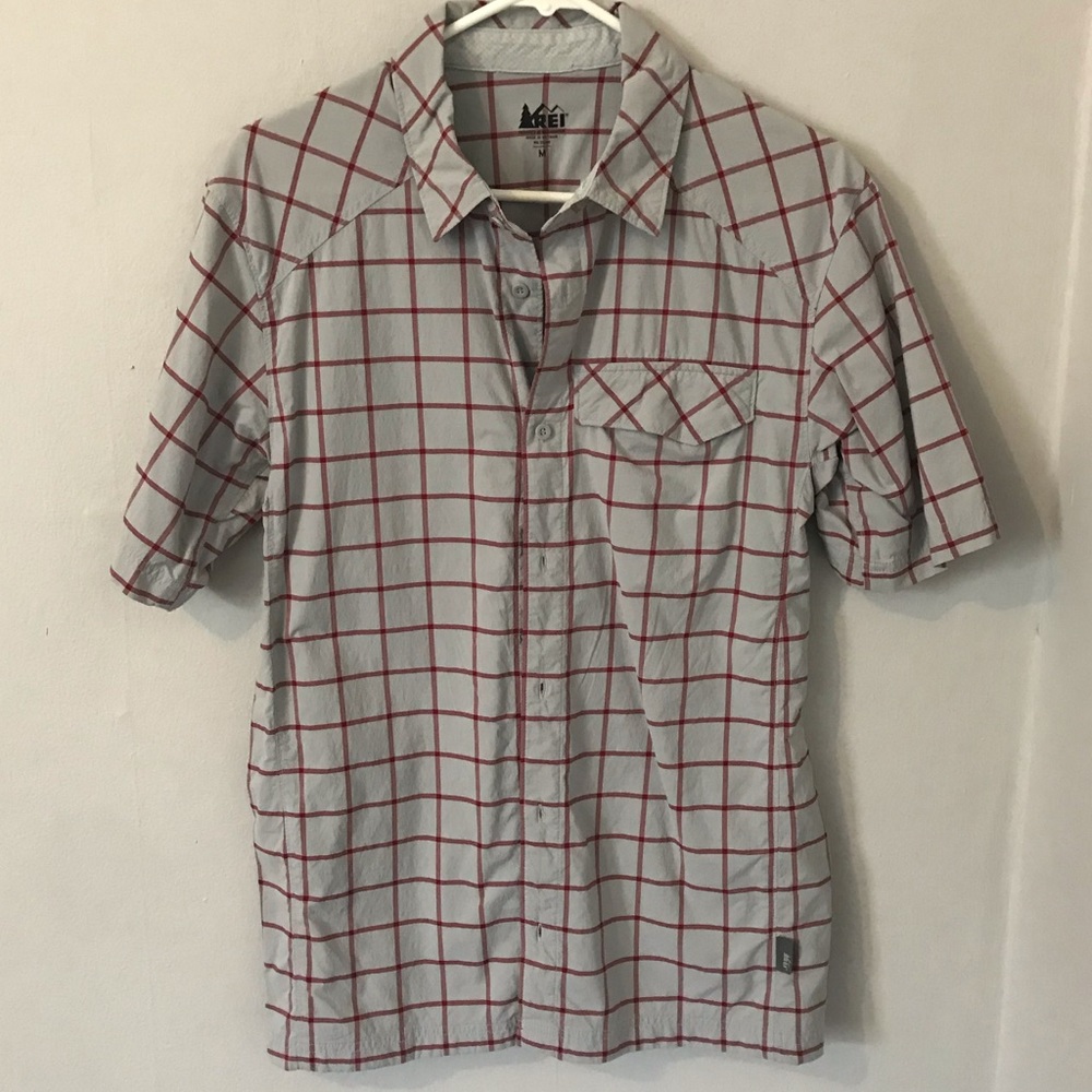 REI Men’s Quick Dry Wicking Short Sleeve Polo M